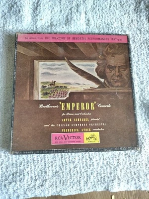 Beethoven Conc 5 "Emperor", Schnabel, piano *RCA Victor WCT 19 (5) 45 rpm mono - Image 1 of 4