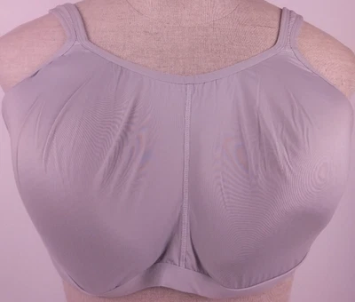 Breezies RN 115313 Gray Wireless T Shirt Bra Size 46 DDD.                   (44) - Image 1 of 4