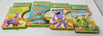 LeapFrog Click Start Game Lot Of 4 The Backyardigans Number Pie Samurai & More - Image 1 of 4