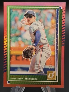 Brooks Lee 2025 Donruss Red Foil RC #73 /250 TWINS - Picture 1 of 2