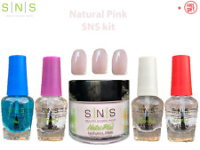 SNS Dipping Nail DIY Kit NATURAL PINK 2Oz/56g Nude Dip Powder System SETs +FREE