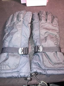 LL BEAN Gloves women's GORE-TEX ft Ski Gloves Black Thinsulate - Picture 1 of 4