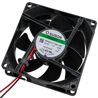 Lüfter 12V DC 1,44W 80x80x25mm 69,9m³/h 3200U/Min 69,9m³/h Sunon MF80251V11000UA