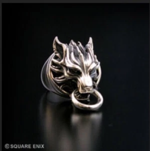Square Enix Final Fantasy VII Advent Kinder Wolke Wolf Silber Ring & Ohrringe - Bild 1 von 11