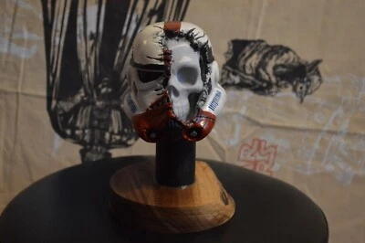 Custom 3D Printed Stormtrooper Skull Bust Accent Lamp - Image 1 of 4