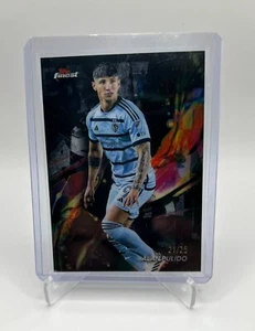 ALAN PULIDO /25 BLACK COMMON REFRACTOR 2024 Topps Finest MLS SPORTING KC #88 - Picture 1 of 2