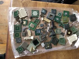 Mixed Lot 260 Grams CPU Computer Processors - Sold as SCRAP for Gold Recovery - Photo 1/17