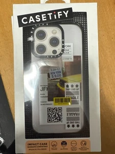 CASETiFY Impact Case with MagSafe for Apple iPhone 15 Pro 6.1" Black New York - Picture 1 of 5