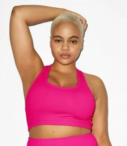 American Apparel Knockout Pink Forward Racerback Sports Bra Size: XS - Picture 1 of 3