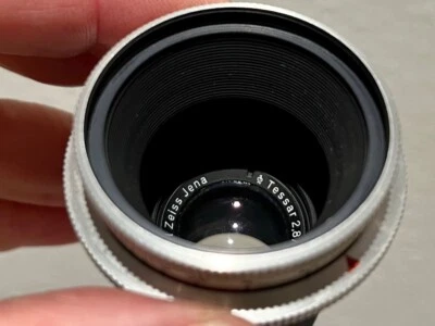 Zeiss Jena Tessar 2,8/50mm Makrobalgen Lens M42 Thread Made IN Germany - Image 1 of 4