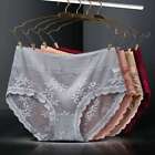 High Waist Panties For Women Briefs Underwear Transparent Sexy Lace Large Size
