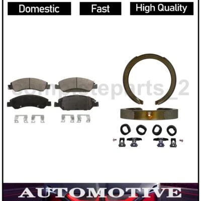 2 Pastilhas de Freio Dianteiras e Traseiras Sapata de Freio de Estacionamento Serve para Chevrolet Avalanche_ 2008 2009 - Imagem 1 de 4