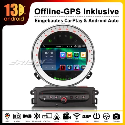 64G 8 Kern Android 14 Autoradio für BMW Mini Cooper GPS WiFi CarPlay Kamera 64GB - Bild 1 von 4