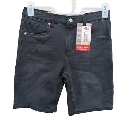 Pantalones Cortos Denim Levi's Boys Talla 16 Reg 28W Calce Ajustado Grande Niño Grunge Ajustable Cintura -V4 Foto 1 de 4