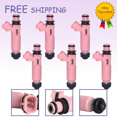 6Pcs Fuel Injectors For Lexus RX400h RX330 Toyota Sienna Solara 3.3L 23250-20030 - Image 1 of 4