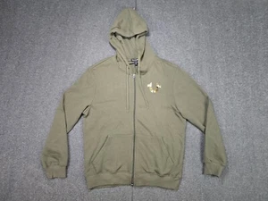 True Religion City Buddha Zip Hoodie Men's Size Large Kalamata Green Metallic - Picture 1 of 11