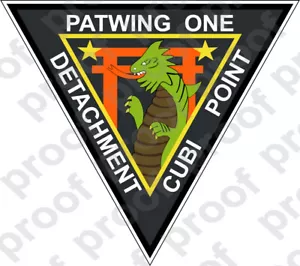 STICKER USN PATWING ONE CUBI POINT - Picture 1 of 1