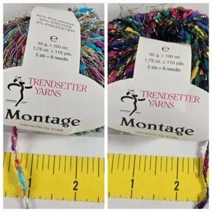 Trendsetter Yarn Montage 60% Polyamide 35% Viscose 5% Polyester 110y 1.75oz - Picture 1 of 5