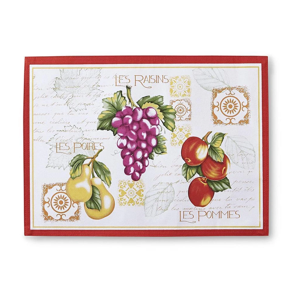  Essential Home Cloth Place Mat - Trio de Fruits - Image 1 of 1