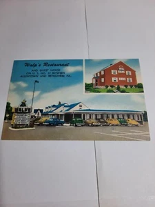Postcard Walp's Restaurant Allentown, Bethlehem PA - Picture 1 of 2