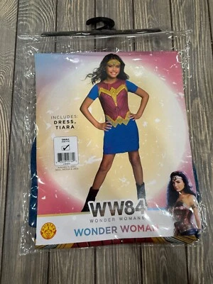 Rubíes WW84 Mujer Maravilla Niños Disfraz Vestido y Tiara Pequeño 4 6 Foto 1 de 3