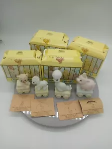 Precious Moments Birthday Train Baby Age 1,2,3 Bear Pig Lamb Seal God Bless - Picture 1 of 24