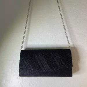 Women’s Evening Clutch Bag Purse for Wedding Prom Party Handbag Black - Picture 1 of 8