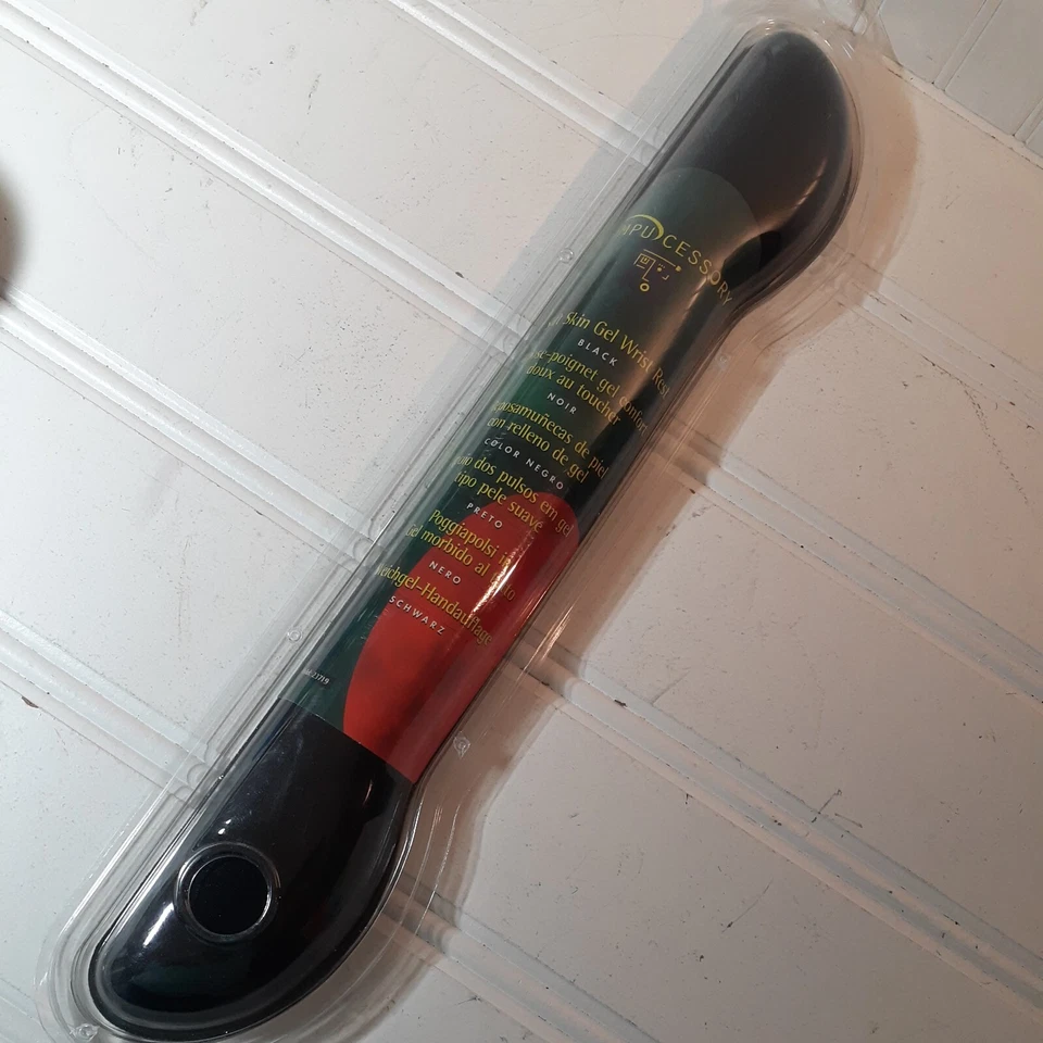 Compucessory Soft Skin Gel Keyboard Wrist Rest Pad - Black (CCS23719) - Image 1 of 4