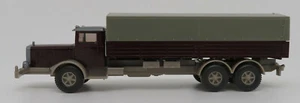 Micro WIKING Ho 1/87 Camion Mercedes MB Lkw L10000 Marrone Scuro #20843 No. Box - Foto 1 di 6