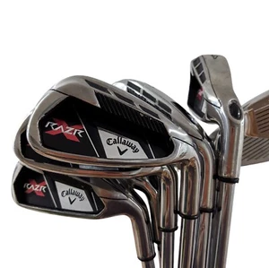 9 x Near New Callaway RAZR X Iron Set (3,4,5,6,7,8,9,P,S) RH Regular Steel t46 - Foto 1 di 10