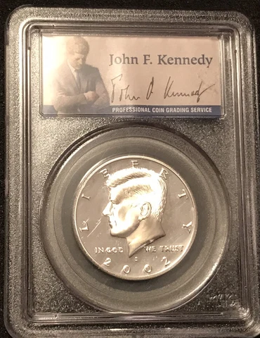 2002-S Silver Kennedy Half Dollar Proof Graded PCGSPR69DCAM Cover