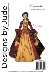 Enchanted Doll Clothes Sewing Pattern for 15.5" Gene Marshall Dolls Ashton Drake - Picture 1 of 6