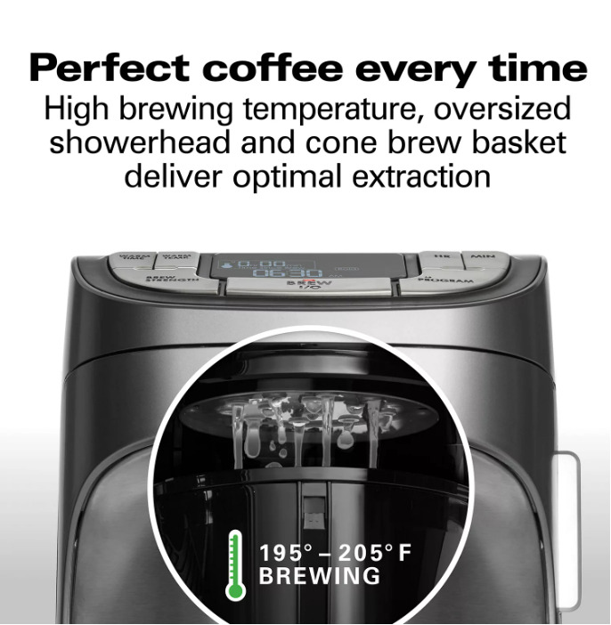 Discount Outlet Store Professional Programmable Coffee Maker, 12 Cup Capacity, Includes Accessories