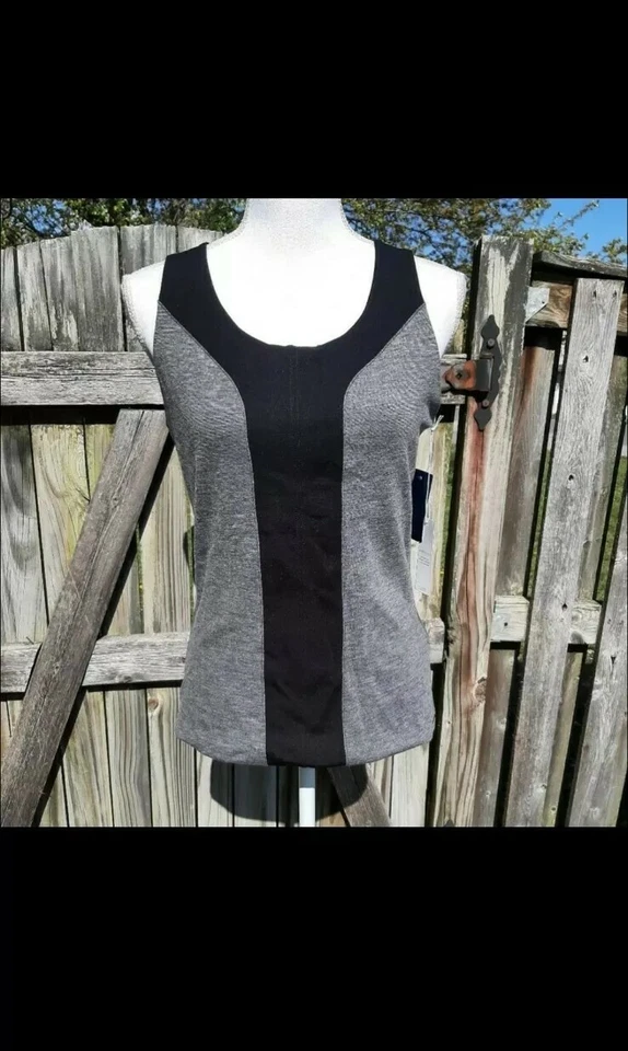 NYDJ Black & Gray Active Tank - Image 1 of 4