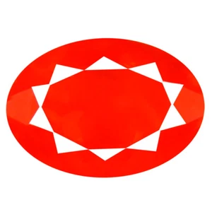 3.17 ct Pleasant Oval Cut (14 x 9 mm) Mexico Orange Red Fire Opal Gemstone - Imagen 1 de 1