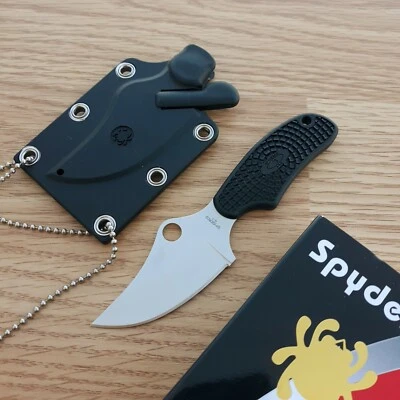 Spyderco ARK-Always Ready Fixed Knife 2.5" H1 Steel Blade Black FRN Handle 35PBK - Image 1 of 4