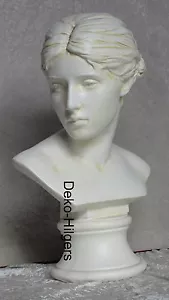 Büste Helga Kopf Figur Frau Stuckgips Skulptur Dekoration Säule Statue Crem 2007 - Picture 1 of 6
