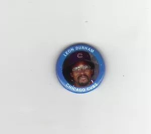 Leon Durham MLB Pinback Button Chicago Cubs MLB Fun Foods 1984 - Picture 1 of 1