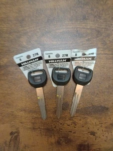 Menge 3 Hillman 27R Kfz Universal Schlüssel Rohling 87017 - Bild 1 von 1