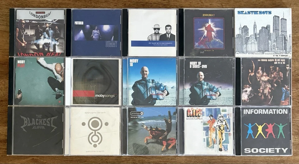 Lot Of 15 Electronic Rock CDs, Used, Money, Prodigy, Beastie Boys, Etc Foto 1 de 1