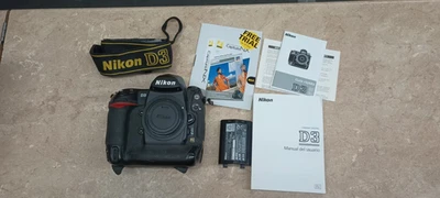 Nikon D3 12MP f/2.9x Digital SLR Camera Body - Black - Image 1 of 4