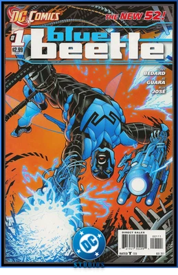 BLUE BEETLE #1-A (2011) JAIME REYES 1ST MOVIE NEW DCU 1ST PRINT w/BONUS DC NM - Image 1 of 4