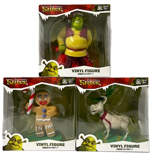 Dreamworks SHREK DONKEY GINGERBREAD MAN 4.5" Figura Vinilo Coleccionable Juego de 3 - Imagen 1 de 3