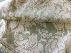 Ian mankin fabric remnant 140cm x137 wide wildflower SAGE reversible. - Picture 1 of 3