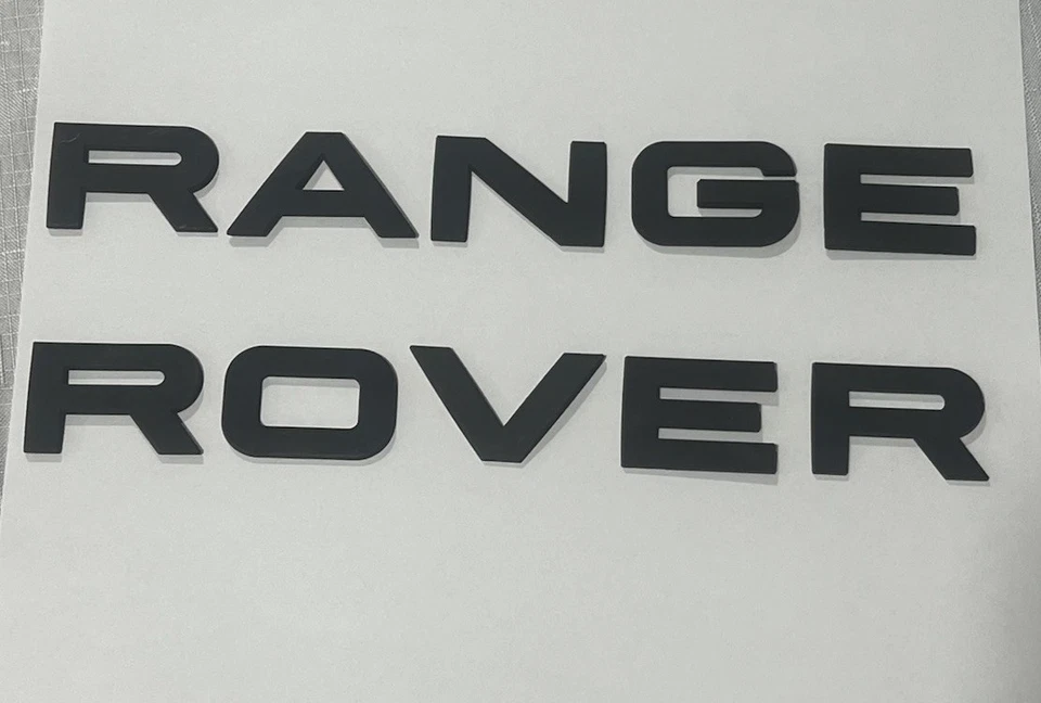 LAND ROVER RANGE ROVER EMBLEMA LOGOTIPO INSIGNIA SIGNO SÍMBOLO NOMBRE NEGRO capó puerta trasera Foto 1 de 1