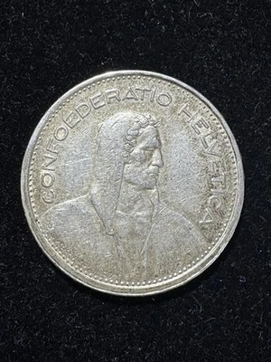 ** SWITZERLAND 1932 .B , 5 FRANCS SILVER ** - Image 1 of 2