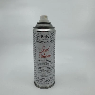 Spray suavizante de proteínas iGK Good Behavior anti-frizz espirulina 5,6 oz. 50% Completo Foto 1 de 4