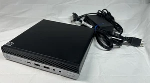 HP EliteDesk 705 MINI G4 AMD Ryzen 5 Pro 2400GE 8GB 256GB SSD wifi Windows 11 - Picture 1 of 5