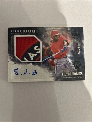 Victor Robles One Of One RPA court Kings 3 Color Logo Patch Game Worn - Image 1 of 2