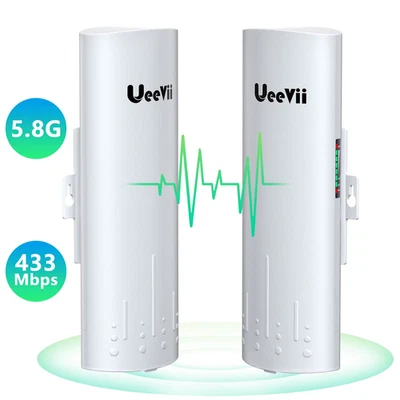 Ueevii CPE820 Wireless Bridge 5.8G/1Gbps Point to Point Wifi Outdoor Waterproof  - Image 1 of 4